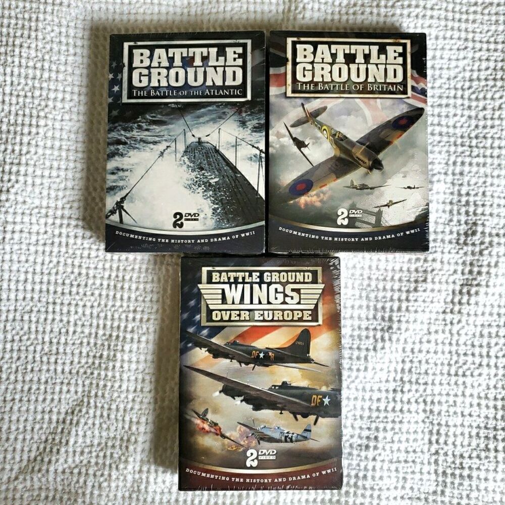 Battle Ground WWII 6DVD Collection Wings Over Europe Atlantic Britain New Sealed